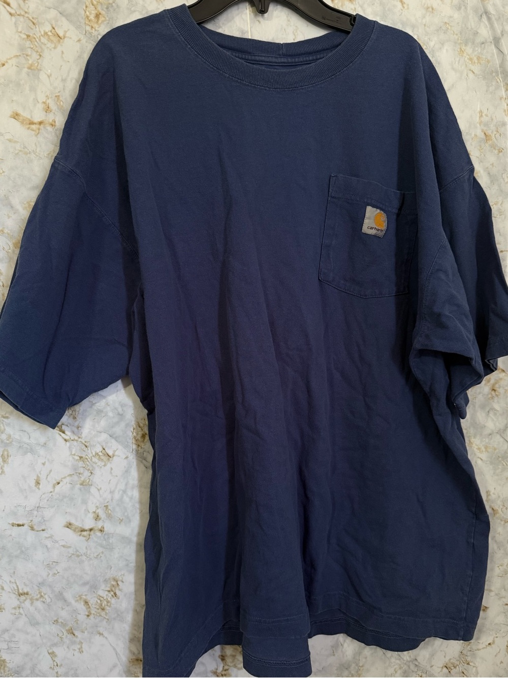 Carhartt Navy Short-Sleeve Pocket Tee